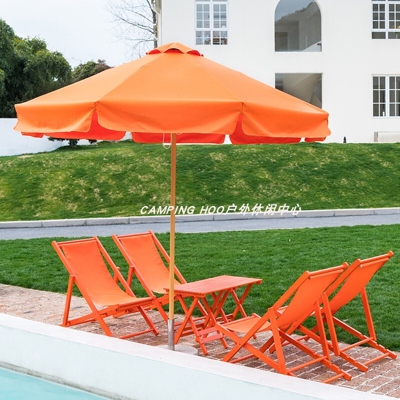 Fortune Orange Aima Persimmon Orange Festival Decoration Internet Celebrity Beach Beach Roman Umbrella Sun Umbrella Parasol