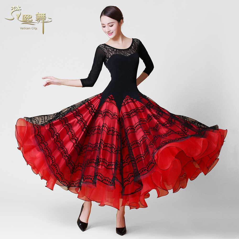 Dancing Tandem Dress Dance Dress National Standard Dance Dress Grand Hem Dress New Practice Flutter dance Ballroom Dancing dresses-Taobao