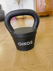 Oikos All-Purpose Fitness Kettlebell with Electrostatic Spraying and Heavy Injection Molding Technology, Unisex, for Firming Buttocks and Body Shaping