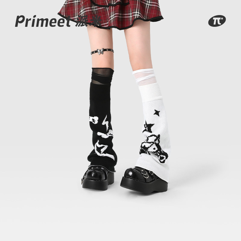 y2k socks women's autumn and winter small crowd of horseradish stockings Socks Japan's Sweet Academy Wind knitted socks Slim Trendy Legs Sleeve-Taobao