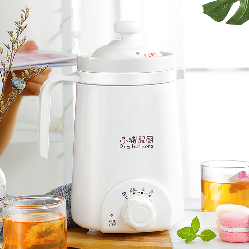 Ceramic wellness cup office multifunction small stew cup fully automatic portable saucepan electric hot cup electric cooking slow stew cup-Taobao