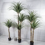 Зеленая кровя дракона крови скандинавское моделирование зеленое растение шелковое дерево горшечное растение