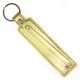 Золотой металлический брелок