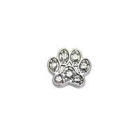 SL184-Одиночная хромированная лапа для собаки с семью бриллиантами