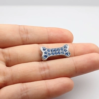 SL491-светло-синий сверлильный собака кость