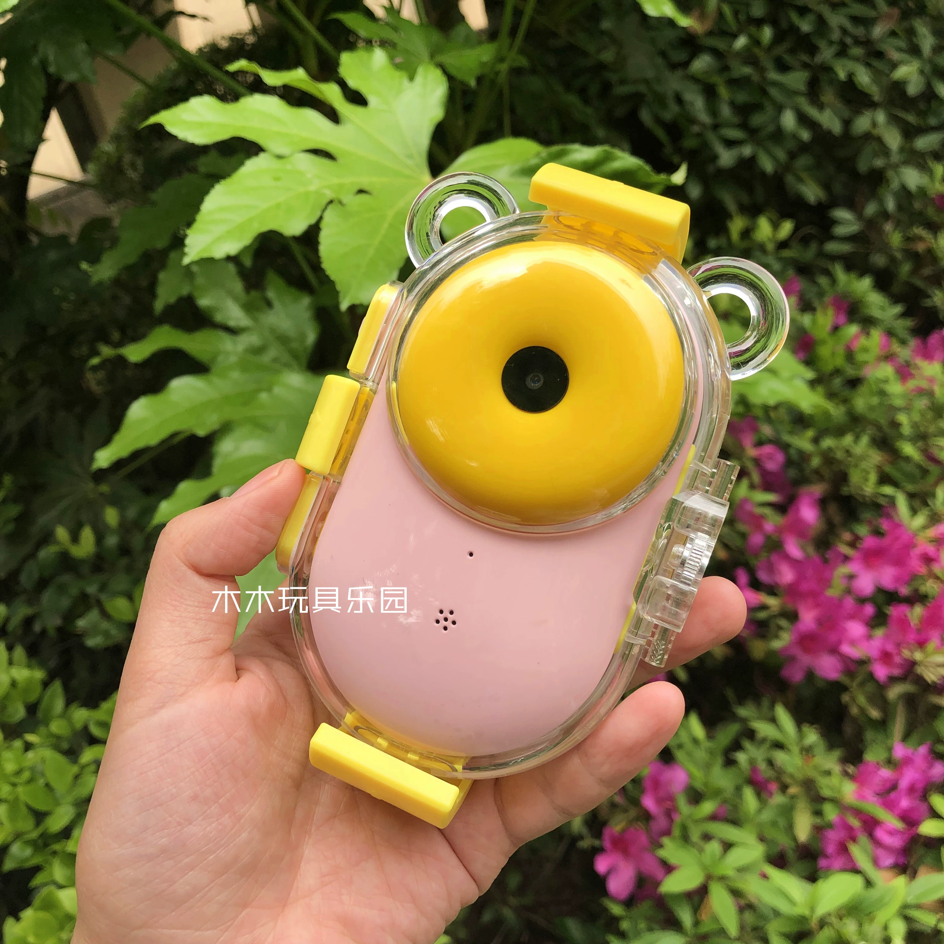 Magic Circle Máy ảnh kỹ thuật số không thấm nước WIFI Selfie Ảnh Trẻ em Ngày Đồ chơi Máy ảnh đôi Bunny Antler Năm mới Đỏ - Đồ chơi gia đình