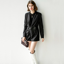 BEEWOOD Biwutong original design womens fashion western style suit jumpsuit shorts high waist slim jumpsuit