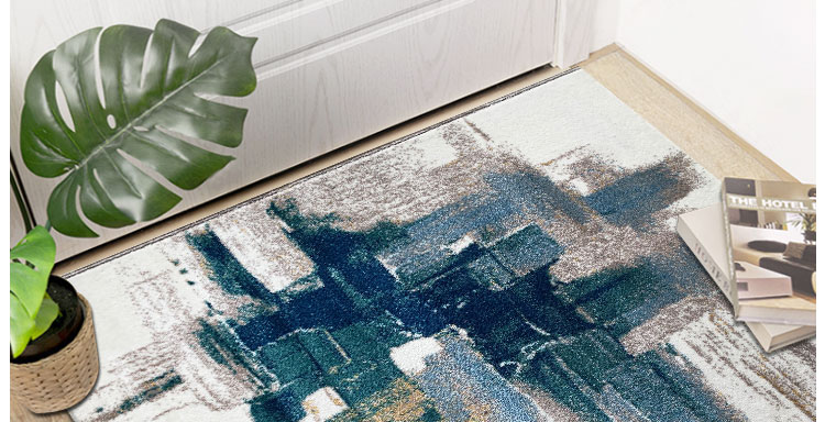 Ánh sáng sang trọng phong cách châu Âu và Mỹ mới Trung Quốc hiên cửa mat mat cửa ra vào cửa thảm thảm cửa chống trượt thảm nhà - Thảm sàn thảm xốp trải sàn 60x60