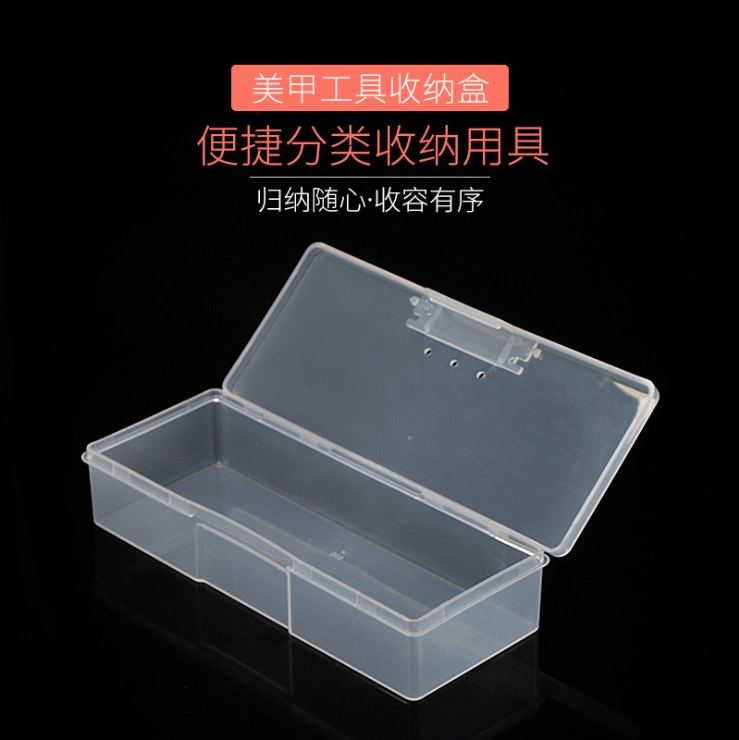 Hộp lưu trữ dụng cụ nghệ thuật làm móng Dải đèn chiếu Bút vẽ móng Đồ dùng nghệ thuật làm móng Hộp đồ trang sức Hộp trong suốt - Công cụ Nail