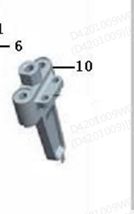 Mountain East Linerin loader rings clamping block 615G00040012B No spot