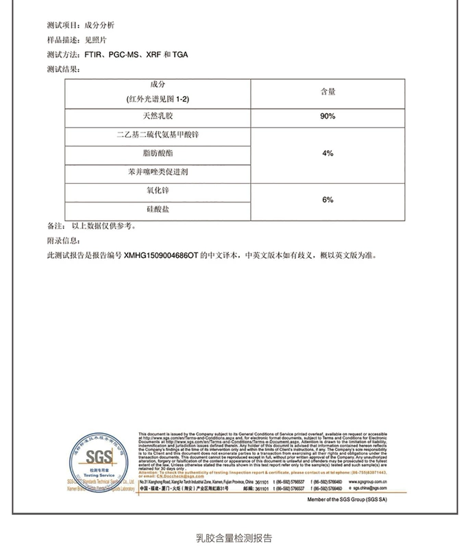 Xuất khẩu nệm cao su thiên nhiên nệm cao su Thái Lan nhập khẩu nguyên liệu 1,51,8m pad nhíp - Nệm