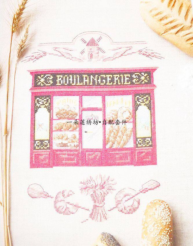 French imports DMC cross embroidered self supporting piece drawings Print VE Magazine shop-bakery