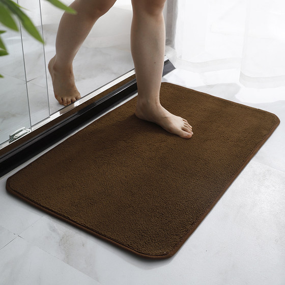Bathroom door mat can be machine washed bedroom living room entry carpet non-slip mat home bathroom absorbent mat custom