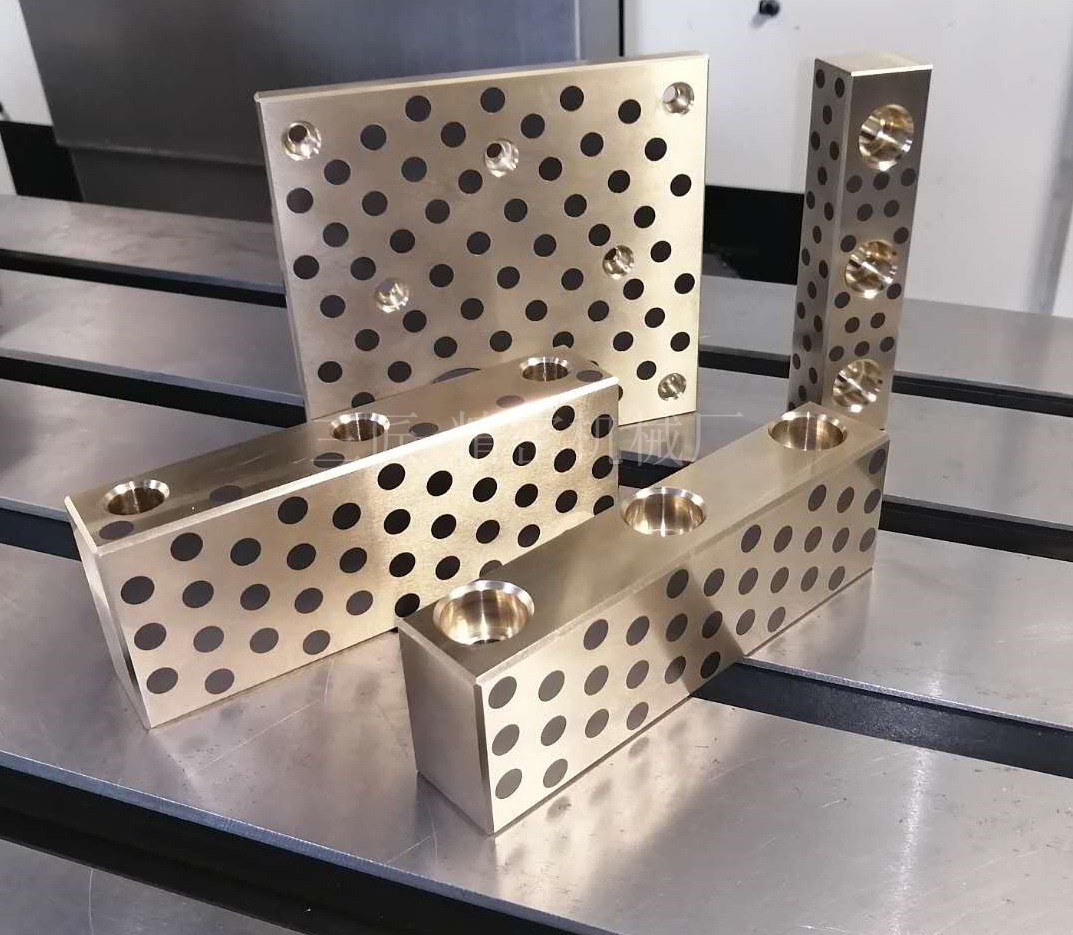 Self-lubricating copper guide plate mold guide plate High force brass abrasion resistant block No oil bearing