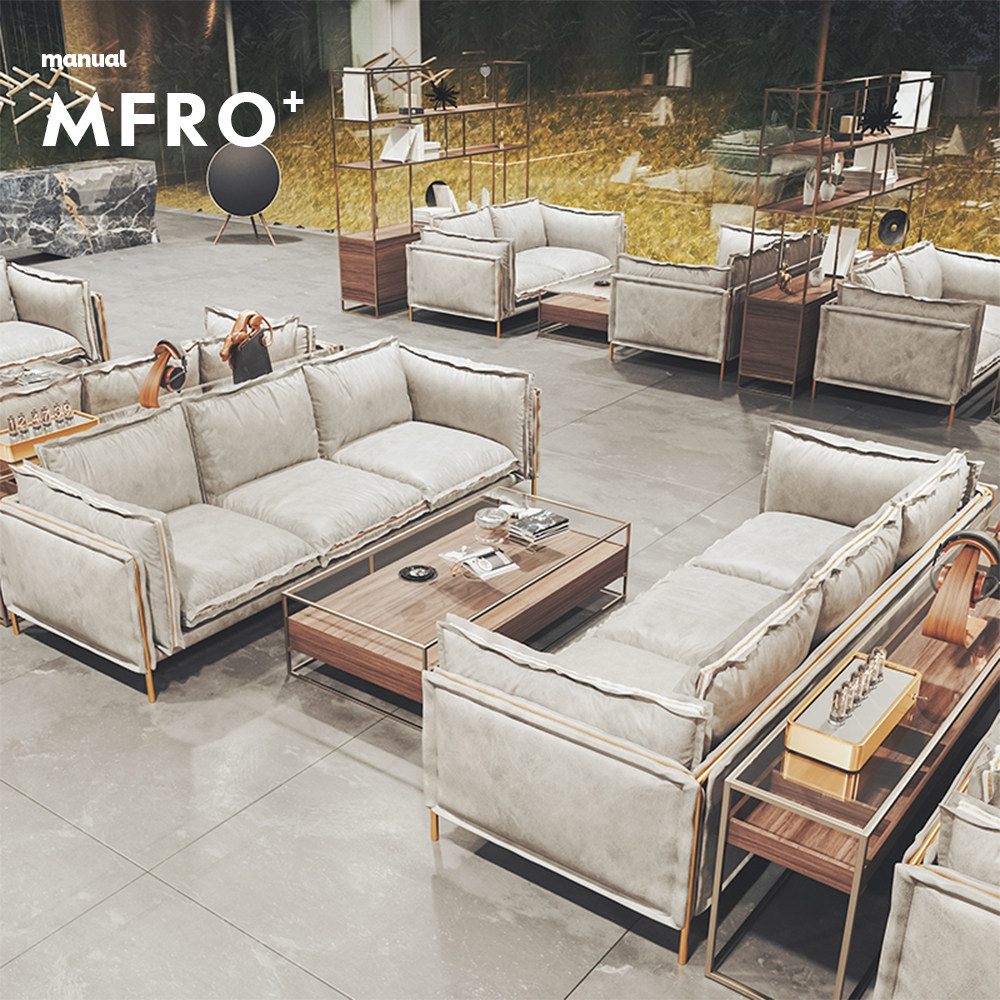 Sample House Display Centre Office Talks About Light Lavish Modern Business Hotel Clubhouse Lounge Lounge Sofa