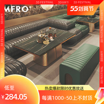 MF Custom Ktv Sofa Bag Compartment Bar U Shaped Music Restaurant Cassette Clear Table Chairs Combined Song Hall Nightclub