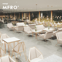 Net Red Wine Bar Clear Bar Coffee Cafe Snack Hotel Milk Tea Shop Sweet Shop Catering Rock Board Water Grindstone Table And Chairs Combination