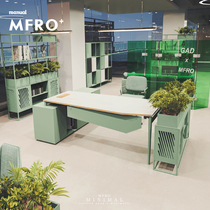 Minimalist Modern Supervisor Manager Desk Chair Composition Single Office Owner Table United Office Crowdwork Space