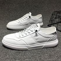 Small white shoes mens trend Joker casual shoes a pedal lazy people do not lace up youth board shoes fashion and breathable sneakers