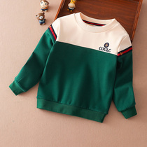 Childrens clothing 2021 new boy round neck sweater autumn winter clothing Children Baby pullover Korean version of the child long sleeve coat