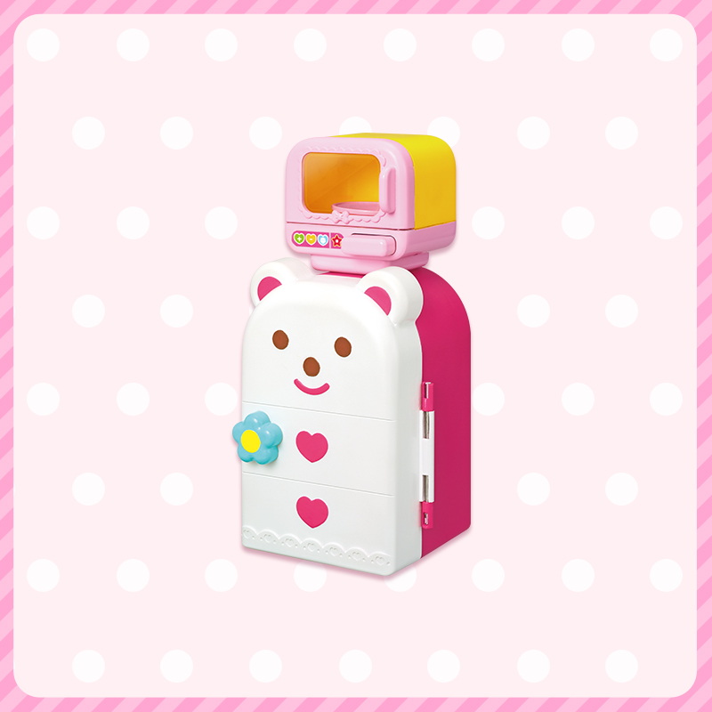 Midew Refrigerator and Microwave Oven Doll Dress Family Wine Accessories Little Princess Boy and Girl Simulation Toy Set