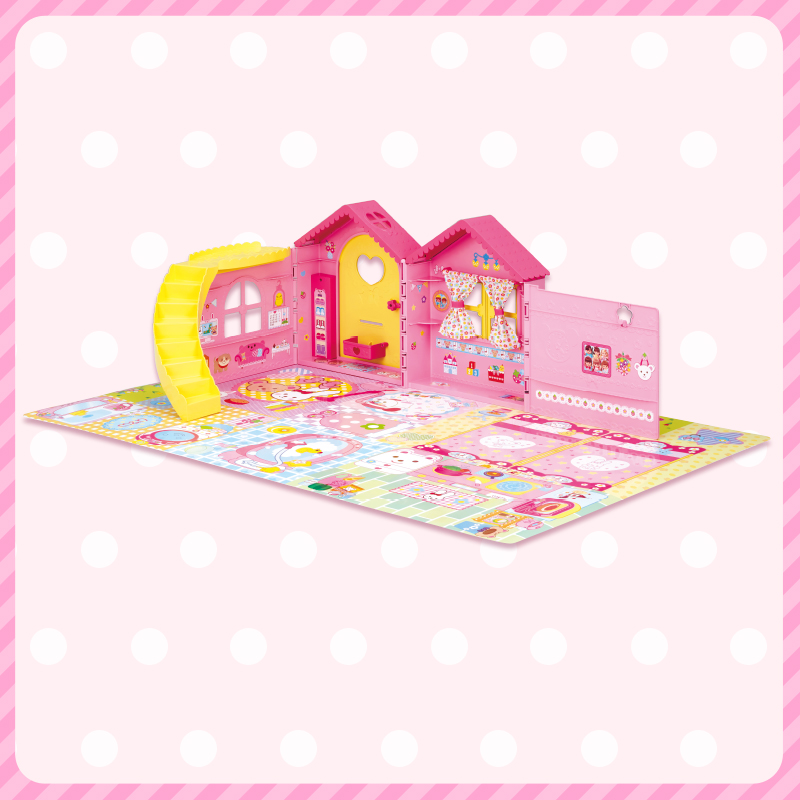 Miluoyang doll accessories fun house kit children girl toy simulation model home scene house