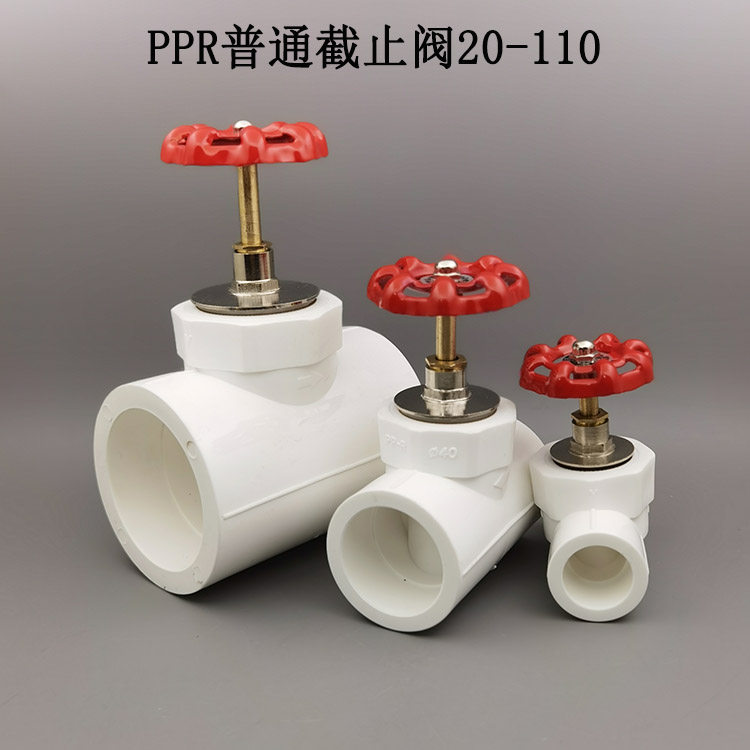 PPR ordinary copper cut valve 20 32 PPR cut-off valve white copper valve core ppr water pipe switch valve accessories