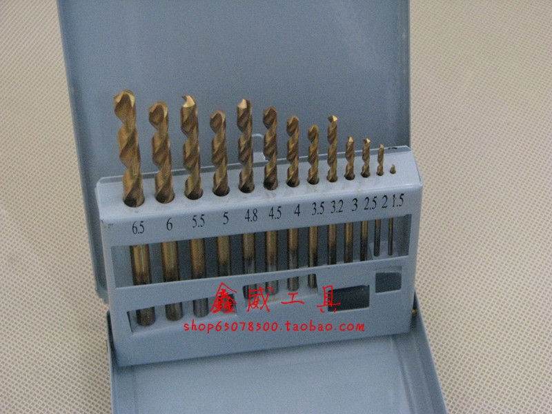 Dalian Far East Coated Drill Straight Handle Twist Drill 1 5-6 5mm 13-piece set