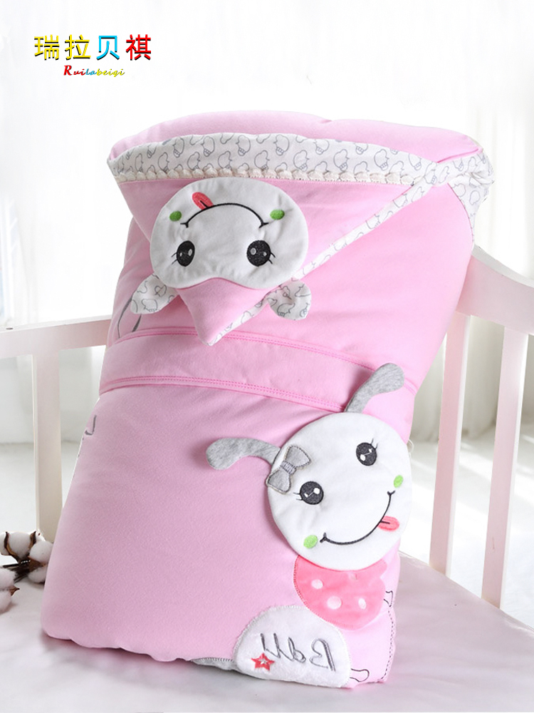 Baby hug quilt pure cotton autumn and winter thickened package Newborn hug quilt winter newborn quilt Baby quilt supplies