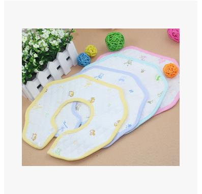 Baby Mount Bib Hood Pocket Pure Cotton Triple Laminated Cotton Print Thickened Baby Bib Hood Waterproof Aniseed Size Spit Towel
