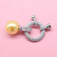 Платина (золотые бусины-ракушки) (модель А37)