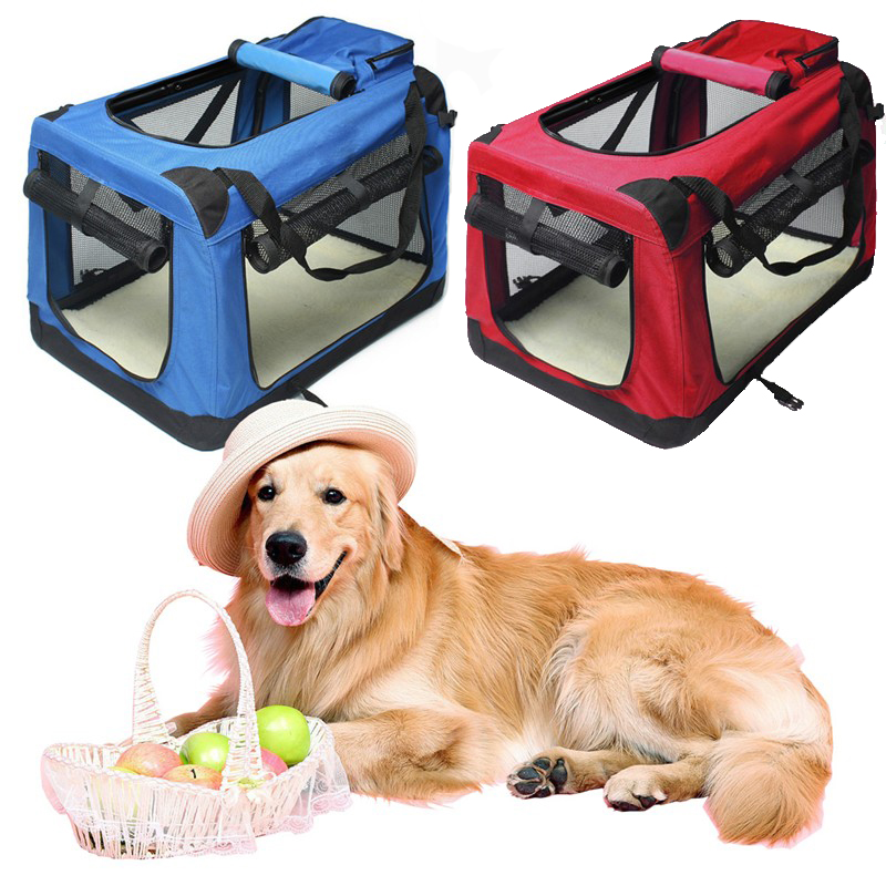 Dog cage car kennel out portable folding cat cage dog bag pet box travel cat bag medium and large dog tent - Taobao