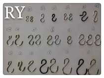 Stainless steel flagpole special hook poster pole metal S hook hanging hook universal hook S hook hanging basin S hook