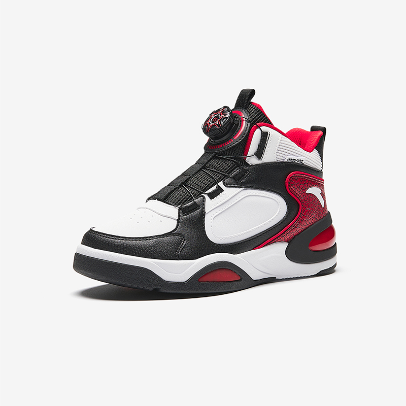 Anta/Anta Kids 2023 New Product Leather High-Top Rotating Buckle Sports Sneakers for Boys and Girls 312348001