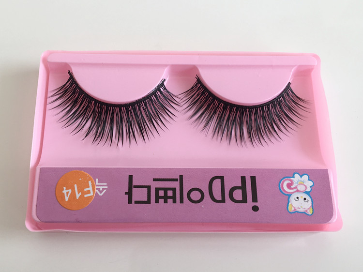 Một hộp 10 cặp mèo con lông mi giả F14 dày qua giai đoạn trang điểm hiện hộp đêm lọn tóc đoạn dài mi giả apex