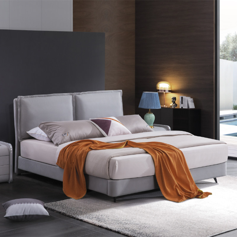 Italian Minimalist Master Bedroom 1 8 m Wedding Bed Nordic Double Bed Soft Bed 1 5 Small Family Type Cloth Art Bed Cloth Bed Tech Cloth