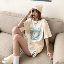 GRUGDIRBEN Guochao star Kirby short-sleeved t-shirt loose casual hip-hop original couple round neck top