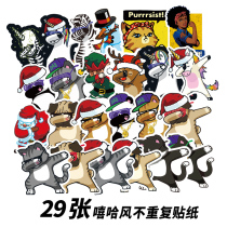 29 hip-hop stickers cartoon personality tide luggage stickers guitar computer skateboard suitcase stickers
