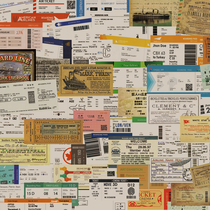 Retro boarding pass luggage sticker ticket ticket boat ticket travel commemorative guitar box sticker motorcycle helmet sticker