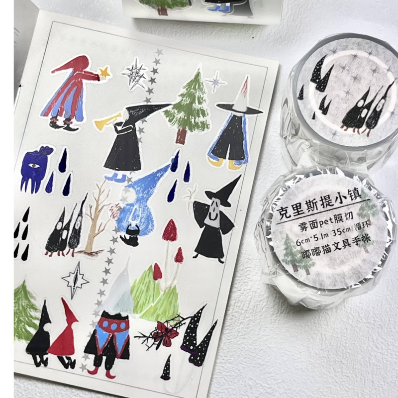 【Individual Pack】Dudu Cat Cultural and Creative Cheese Roasted Pumpkin Lyrical Poetry Christy Town Journal Tape