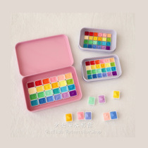 Girl heart Holbein macaron color with 24 color watercolor paint split nail special watercolor