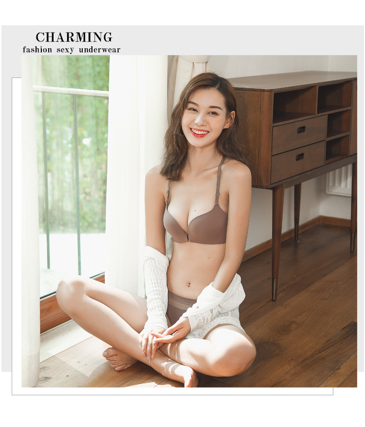 Quỷ mật ong gợi cảm khóa trước đồ lót liền mạch phụ nữ thu thập áo ngực nhỏ để nhận được sự mở rộng mà không có vành làm đẹp trở lại bộ áo ngực nội y cao cấp 2021