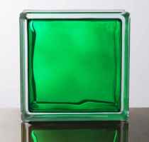 Transparent side colored glass brick kindergarten exterior wall cloud fog pattern partition Villa ktv night decoration background wall