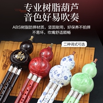 Nine-hole G special-purpose multi-functional gourd basic self-study F resin accessories double-tone gourd silk c-tune primary school students Yunnan B