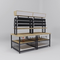 New shelves Smart jewelry shelves maternal and child black grid shelves Fine steel and wood display rack Multi-functional display rack