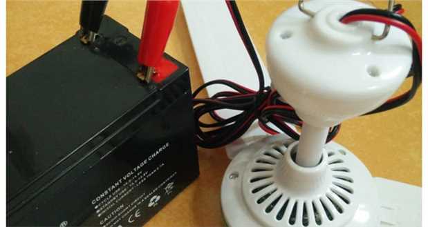 Quạt trần 12 v nhỏ Quạt nhỏ 48V60V DC quạt pin ắc quy đuổi muỗi nhà ngoài trời công suất quạt treo tường