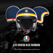 AGV X70 Motorcycle Retro Helmet Locomotive 4 3 Helmet semi - clad Prince Harley Helmet