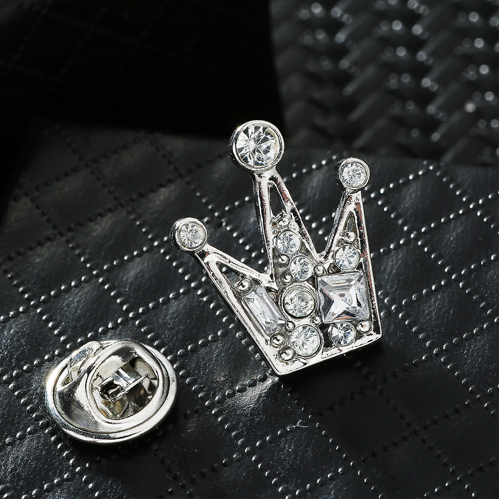 Hàn Quốc khí chất trâm nam và nữ cardigan hoang dã pin khóa phụ kiện đơn giản áo sơ mi cổ áo cổ pin pin trâm cài ghim cài áo vest nam