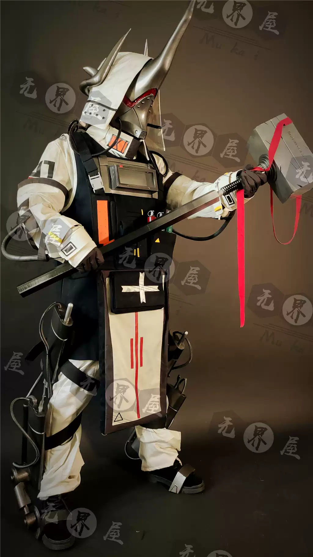 明日方舟泥岩Cosplay全套服装与武器装备, image size:1024x1821