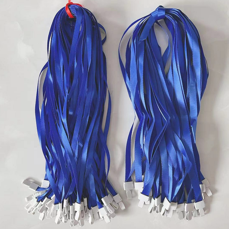 Blue Documents Hanging Rope 1 0 Wide Plastic Buckle Fine Print Chest Card Work Certificate Competition Event 50 Article